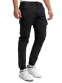 Produktbild: Indicode Herren August Cargohose aus Baumwolle mit 6 Taschen | Cargo Chino Hose f. Männer Black, L