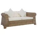 Produktbild: 2-Sitzer-Sofa Mit Auflagen Natur Rattan Couch