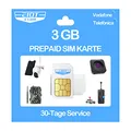 Produktbild: EIOTCLUB Prepaid SIM Karte ohne Vertrag, Kompatibel mit Vodafone & Telefónica Netz, 3GB for 30 Tage, nur Daten, für LTE Überwachungskamera & Wildkamera & GPS-Tracker