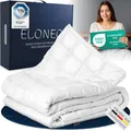 Produktbild: ELONEO Gewichtsdecke 7kg – Oeko-Tex zertifizierte Baumwolle, Entspannungs- & Anti-Stress-Decke
