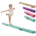 Produktbild: VEVOR Schwebebalken Gymnastik Kinder klappbar 2,35 m, 90,7 kg belastbarer Gymnastikbalken mit rutschfesten Unterseiten, Balance Balken Balancierbalken mit Tragetasche für Fitnessstudio, Mintgrün