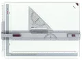Produktbild: ROTRING Zeichentisch Zeichenplatte Rapid, A3, schlagfester Kunststoff, hellgrau