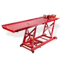 Produktbild: Dema Motorradhebebühne rot – hydraulische Hebebühne, 450 kg Tragkraft, Werkstattbühne, robust & stabil, ideal für Motorradwartung, Reparatur & Pflege 24351-SP