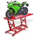 Produktbild: DEMA Motorradheber Hebebühne für Motorräder rot, bis 450kg, hydraulisch