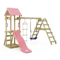 Produktbild: WICKEY Stelzenhaus Spielturm TinyLoft mit Schaukel, Rutsche & Kletterleiter