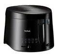 Produktbild: Tefal Maxi Fry Fritteuse, Cool Wall Technologie, bis zu 1,2 kg Fassungsvermögen, einklappbarer Griff, kompakte Größe, regelbares Thermostat von 150°C bis 190°C, schwarz, FF1078
