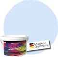 Produktbild: WALLCOVER Wandfarbe Hellblau Hochdeckend Klasse 1 Matt 1L für 8 m²