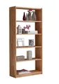 Produktbild: Ticaa Standregal Standregal Bücherregal Simon Buche 5 Fächer, Massives Qualitätsholz (20mm Stärke), hochwertige Verarbeitung
