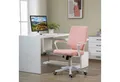 Produktbild: Vinsetto Schreibtischstuhl Home-Office-Stuhl mit Wippenfunktion, Rückenlehne, höhenverstellbar (Schreibtischstuhl, 1 St), für Wohnzimmer, Büro, Rosa+Weiß