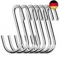 Produktbild: Swatowot 20 Stück Robuste S-Haken, 6 cm, S-förmige Hängehaken, große Kle