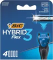 Produktbild: BIC Deutschland Rasierklingen für Herren Rasierer Hybrid 3 Flex, 4er Nachfüllpack für den Nassrasierer mit 3 Titanium Klingen, 4 Stück