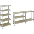 Produktbild: Pro-bau-tec Schwerlastregal 180 X 90 X 40 Cm 5 Holzböden 875 Kg Schwerlastregal