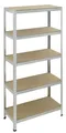 Produktbild: pro-bau-tec Schwerlaststeckregal verzinkt 5 MDF-Böden 175 KG