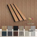 Produktbild: HEXIM Akustikpaneele Musterstück - flexible Lamellenwand Holz MDF Wandpaneele Lamellenverkleidung Wandverkleidung Innendekoration schalldämmend (Teak - AP09 / APH09 Musterstück)