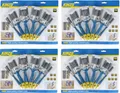Produktbild: 4x 10tlg. Pinsel Synthetik Borsten Set KINZO Flachpinsel Malerpinsel