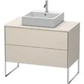 Produktbild: Duravit XSquare Waschtisch-Unterschrank XS492109191 100x53,8x54,8cm, 2 Auszüge, Taupe