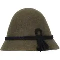 Produktbild: Steigenhöfer Manufaktur Trachtenhut Herren Heinrich - bayrischer Wanderhut Stopselhut aus 100% Schurwolle Schmale Krempe & Kordel - 2-Fach Kordel - Ideal fürs Oktoberfest grün 59