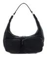 Produktbild: abro Leather Dalia Hobo Bag Schultertasche Tasche Black / Nickel schwarz Neu