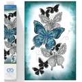 Produktbild: DIAMOND DOTZ 2592698 Original 5D Diamond Painting Set, Schmetterlinge, DIY Diamant-Malerei-Kit mit runden Glitzersteinen für Erwachsene und Kinder ab 12 Jahren, Intermediate