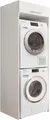 Produktbild: möbelando Waschmaschinenumbauschrank >LAUNDREEZY< in weiß - 67,5x200x67,5 (BxHxT)