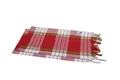 Produktbild: Saunatuch Set 2 tlg. Hamamtücher klassisch rot kariert Hamamtuch Pestemal