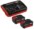 Produktbild: Einhell PXC-Starter-Kit 2x 4,0Ah & Twincharger Kit OVP lädiert