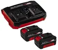 Produktbild: Original Einhell Starter Kit 2x 4,0 Ah Akkus und Twincharger Power X-Change
