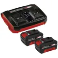 Produktbild: Einhell 4512112 Power X-Change PXC-Starter-Kit 2x 4,0Ah & Twincharger Kit Wer...