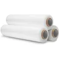 Produktbild: DeTec. 3 Rollen a 300M Palettenfolie Wickelfolie Transparent Stretchfolie