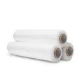 Produktbild: Stretchfolie 23my Wickelfolie 50cm Palettenfolie 300m Verpackungsfolie Versandfolie 3,4kg Packfolie (Transparent, 3er Set)