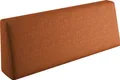 Produktbild: sunnypillow Palettenkissen mit abnehmbarem Bezug Kaltschaum Palettenauflage Palettenpolster Palettensofa Sitzkissen Rückenlehne Indoor Outdoor Rückenkissen 120x40x20/10cm Orange