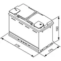 Produktbild: BOSCH Starterbatterie S5A AGM, 12 V, 70 Ah, 760 A 0092s5a080 12V 68Ah 760A für CHEVROLET Opel DAF Ford Mercedes Volvo Citroën SSANGYONG VW Audi