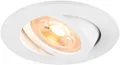 Produktbild: SLV NEW TRIA 68 Deckeneinbauleuchte, GU10, max. 10W, IP20, rund, schwenkbar, weiß (1007368)