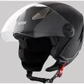 Produktbild: VEVOR Motorradhelm Motocross-Helme 3/4 Gesicht Größe L, Helme aus ABS mit Bluetooth-Schlitz & Wechselglas, DOT-er bequemer Motocross-Helm, für J... - Schwarz