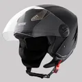 Produktbild: VEVOR Motorradhelm 3 4 Gesicht Größe L ABS schwarz mit Visier