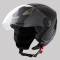 Produktbild: VEVOR 3/4-Gesicht Motorrad Motocrosshelm Motorradhelm 59-60cm Schwarz Größe L