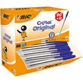Produktbild: BIC Kugelschreiber Set Cristal Original, in Blau, Strichstärke 0,4 mm, 100er Pack, Ideal für das Büro, das Home Office oder die Schule