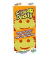 Produktbild: Scrub Daddy Original Spülschwamm, Reinigungsschwamm Gesicht Form - Texturveränderung, Kratzfreier Schwamm Küche, Radierschwamm Schmutzradierer, Putzschwämme Spülmaschinenfest - 2er-Pack Gelb