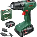Produktbild: Bosch Akku-Bohrschrauber EasyDrill 18V-40, 18V / 2,0Ah, mit 2 Akkus, Ladegerät und Koffer