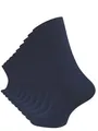 Produktbild: Cotton Prime 10 Paar Komfortsocken ohne Gummibund & Naht – 80% Baumwolle – Bequeme Gesundheitssocken mit Komfortbund für Damen & Herren, marineblau, Gr. 35-38