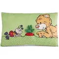 Produktbild: NICI Green Kissen Bär Mielo mit Radieschen 49449 - NICI Kuschelkissen 43x25cm