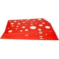 Produktbild: 6er Set Tischset rot mit weißen Punkten 45 x 32 cm