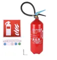 Produktbild: EXDINGER Schaum-Feuerlöscher Aluminium Fettbrandlöscher 27A 233B 75F 'Tina' 6L 9LE Halterung, Dauerdruck, ABF-Schaum, (2-St) Dauerdrucklöscher