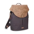 Produktbild: Zwei Damen City-Rucksack Olli O12 Rucksack (7 L) im Retro-Look mit Blumenanhänger im Canvas-Style mit Lederoptik, Hauptfach mit Reißverschluss, gepolstertes Laptopfach, wasserabweisend (night)