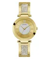 Produktbild: Guess Damen Uhr Armbanduhr AURORA W1288L2 Edelstahl gold