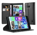 Produktbild: Cadorabo Handyhülle für Nokia Lumia 929 / 930 Hülle Nokia Lumia 929 / 930, Hülle Schutzhülle mit Standfunktion, Kartenfach und Magnetverschluss