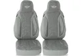 Produktbild: BREMER SITZBEZÜGE Autositzbezug für für Fiat Ducato Jumper Boxer (PLKT208), Set, 2-tlg., Schonbezüge Sitzbezüge Fahrer und Beifahrer, in Grau