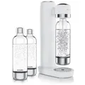 Produktbild: Arendo Wassersprudler Soda Maker weiß + 3 x 1000 ml BPA-Freie Wasserflaschen
