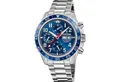 Produktbild: Festina Automatikuhr Chronograph – Swiss Made – 45,8 mm Herren Armbanduhr F20055/3, mit Blauem Zifferblatt & Edelstahlband