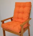 Produktbild: Rattani Hochlehnerauflage Polster für Gartenstuhl, Hochlehner Auflage Sylva 115 x 50 cm orange